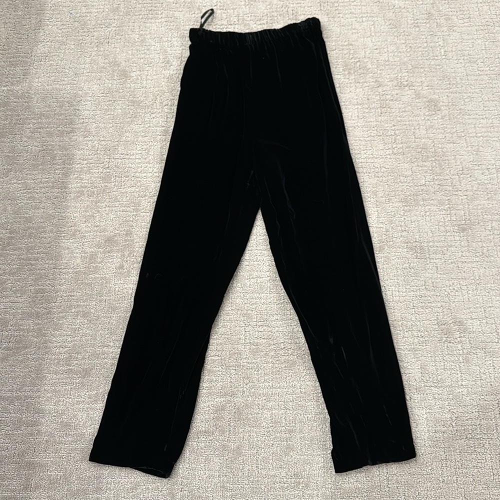Barely worn: Silk boutique velvet baggy pants, size M